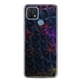 Kılıfland Oppo A15 A15s ile Uyumlu Silikon Kılıf, Renkli Prizmalar Desen