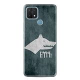 Kılıfland Oppo A15 A15s ile Uyumlu Silikon Kılıf, Resimli Desenli Baskılı, Göktürk 2, Gri