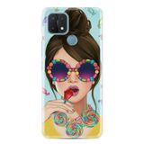 Kılıfland Oppo A15 A15s ile Uyumlu Silikon Kılıf, Resimli Desenli Baskılı, Sugar And Woman, Renkli