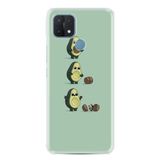 Kılıfland Oppo A15 A15s ile Uyumlu Silikon Kılıf, Resimli Desenli Baskılı, Yeşil