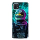 kilifland Oppo A15 A15sUyumlu ile Uyumlu Kılıf Resimli Desenli Silikon Platinium Series Space 1854