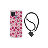 kilifland Oppo A15s ile Uyumlu Kılıf Desenli Silikon Boyun Askılı Heart Lollipop 1414