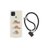 kilifland Oppo A15s ile Uyumlu Kılıf Desenli Silikon Boyun Askılı Sweety Egg 1322