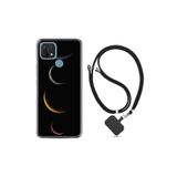 kilifland Oppo A15s ile Uyumlu Kılıf Resimli Desenli Silikon Boyun Askılı Gezegenler 1901