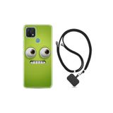 kilifland Oppo A15s ile Uyumlu Kılıf Resimli Desenli Silikon Boyun Askılı Green 1832