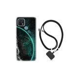 kilifland Oppo A15s ile Uyumlu Kılıf Resimli Desenli Silikon Boyun Askılı Green World 1856