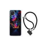 kilifland Oppo A15s ile Uyumlu Kılıf Resimli Desenli Silikon Boyun Askılı Mysterious World 1806
