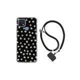 kilifland Oppo A15s ile Uyumlu Kılıf Resimli Desenli Silikon Boyun Askılı Papatyalar 1866