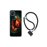 kilifland Oppo A15s ile Uyumlu Kılıf Silikon Desen Boyun Askılı Boks Eldiveni 1763