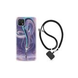 kilifland Oppo A15s ile Uyumlu Kılıf Silikon Desen Boyun Askılı Kız Ve Ejderha 1742