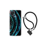 kilifland Oppo A15s ile Uyumlu Kılıf Silikon Desen Boyun Askılı Planets 1703