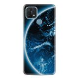 kilifland Oppo A15s ile Uyumlu Kılıf Silikon Desen Güzel Seri Blue Planet 1610