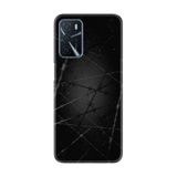 Kılıfland Oppo A16 ile Uyumlu Silikon Kılıf, Dikenli Tel Desen, Siyah
