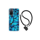 kilifland Oppo A55 ile Uyumlu Kılıf Desenli Silikon Boyun Askılı Owl 1351