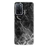 kilifland Oppo A55 ile Uyumlu Kılıf Desenli Silikon Güzel ile Uyumlu Kılıf Kara Mermer 1375