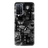 Kılıfland Oppo A55 ile Uyumlu Kılıf, Hayat Serisi Desenli, Dark Rise Up, Silikon, Siyah
