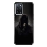 Kılıfland Oppo A55 ile Uyumlu Kılıf, Hayat Serisi, Desenli Darkman Silence, Silikon, Siyah