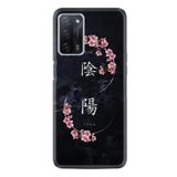 Kılıfland Oppo A55 ile Uyumlu Kılıf, Hayat Serisi, Desenli Ying Yang, Silikon, Siyah