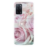Kılıfland Oppo A55 ile Uyumlu Kılıf, Hayat Serisi, Love White Flowers Desenli, Silikon, Beyaz