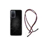 kilifland Oppo A55 ile Uyumlu Kılıf Rasta Ipli Boyun Askılı Desenli Silikon Dikenli Tel 1779