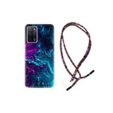 kilifland Oppo A55 ile Uyumlu Kılıf Rasta Ipli Boyun Askılı Desenli Silikon Explosive 1734