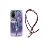 kilifland Oppo A55 ile Uyumlu Kılıf Rasta Ipli Boyun Askılı Desenli Silikon Kız Ve Ejderha 1742