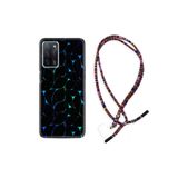 kilifland Oppo A55 ile Uyumlu Kılıf Rasta Ipli Boyun Askılı Desenli Silikon Naif Çizgiler 1680