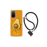 kilifland Oppo A55 ile Uyumlu Kılıf Resimli Desenli Silikon Boyun Askılı Dance Avokado 1878