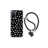 kilifland Oppo A55 ile Uyumlu Kılıf Resimli Desenli Silikon Boyun Askılı Papatyalar 1866