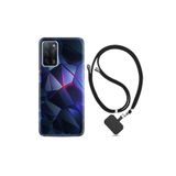 kilifland Oppo A55 ile Uyumlu Kılıf Resimli Desenli Silikon Boyun Askılı Üçgenler 2 1872