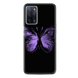 kilifland Oppo A55 ile Uyumlu Kılıf Resimli Desenli Silikon Platinium Series Black Butterfly 1879