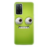kilifland Oppo A55 ile Uyumlu Kılıf Resimli Desenli Silikon Platinium Series Green 1832