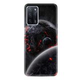 kilifland Oppo A55 ile Uyumlu Kılıf Resimli Desenli Silikon Platinium Series Kara Dünya 1902