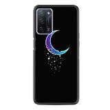 kilifland Oppo A55 ile Uyumlu Kılıf Resimli Desenli Silikon Platinium Series Moon Star 1851