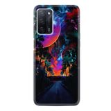 kilifland Oppo A55 ile Uyumlu Kılıf Resimli Desenli Silikon Platinium Series Mysterious World 1806