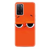 kilifland Oppo A55 ile Uyumlu Kılıf Resimli Desenli Silikon Platinium Series Orange 1830