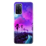 kilifland Oppo A55 ile Uyumlu Kılıf Resimli Desenli Silikon Platinium Series Purple Way 1843