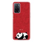 kilifland Oppo A55 ile Uyumlu Kılıf Resimli Desenli Silikon Platinium Series Sleeping Panda 1810