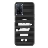 kilifland Oppo A55 ile Uyumlu Kılıf Resimli Desenli Silikon Platinium Series Yanlızlık 1908