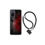 kilifland Oppo A55 ile Uyumlu Kılıf Silikon Desen Boyun Askılı Color Wolf 1704
