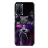 kilifland Oppo A55 ile Uyumlu Kılıf Silikon Desen Güzel Seri Carisma Cat 1607