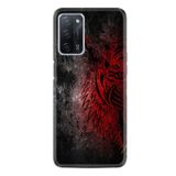 kilifland Oppo A55 ile Uyumlu Kılıf Silikon Desen Güzel Seri Color Wolf 1704