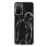 kilifland Oppo A55 ile Uyumlu Kılıf Silikon Desen Güzel Seri Iskelet Astronot 1613