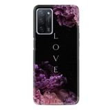 kilifland Oppo A55 ile Uyumlu Kılıf Silikon Desen Güzel Seri Love Flow 1664