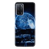 kilifland Oppo A55 ile Uyumlu Kılıf Silikon Desen Güzel Seri Mavi Gece 1605
