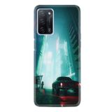 kilifland Oppo A55 ile Uyumlu Kılıf Silikon Desen Güzel Seri Night Cars 1619