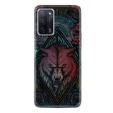 kilifland Oppo A55 ile Uyumlu Kılıf Silikon Desen Güzel Seri Wolf 1658