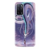 kilifland Oppo A55 ile Uyumlu Kılıf Silikon Desen Özel Seri Kız Ve Ejderha 1742