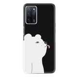kilifland Oppo A55 ile Uyumlu Kılıf Silikon Desen Özel Seri Panda Sevimli 1738