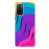 kilifland Oppo A55 ile Uyumlu Kılıf Silikon Desen Özel Seri Renk Cümbüşü 1631